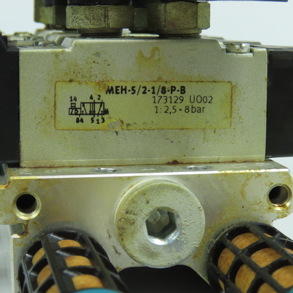 Festo PRS-ME-1/8-6 Pneumatic Directional Valve Manifold Valves MEH-5/2-1/8-P-B