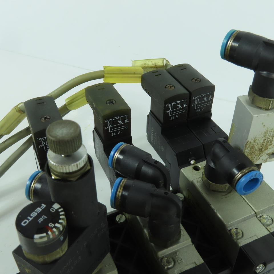 Festo PRS-ME-1/8-6 Pneumatic Directional Valve Manifold Valves MEH-5/2-1/8-P-B