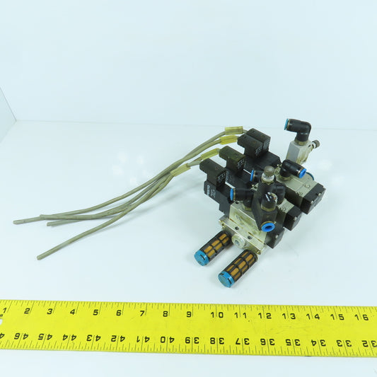 Festo PRS-ME-1/8-6 Pneumatic Directional Valve Manifold Valves MEH-5/2-1/8-P-B