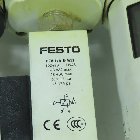 Festo HEE-D-MIDI-24 LFR-D-5M-MIDI FRM-D-MIDI Pneumatic Filter Regulator Valve