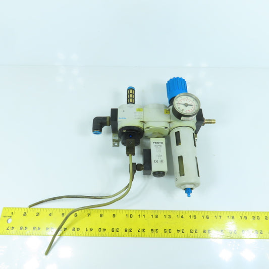 Festo HEE-D-MIDI-24 LFR-D-5M-MIDI FRM-D-MIDI Pneumatic Filter Regulator Valve