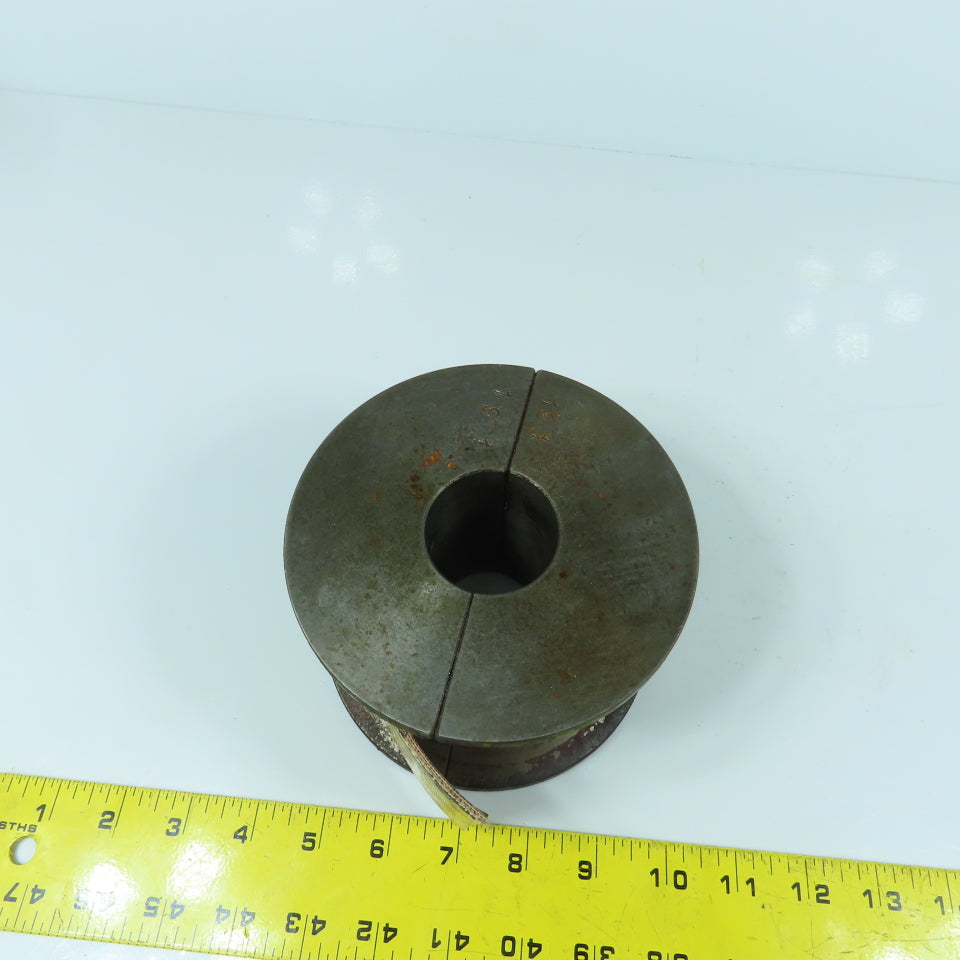 1-3/4" 2-Peiece Steel Shaft Coupling 3-1/2" Wide x 5-1/4" OD