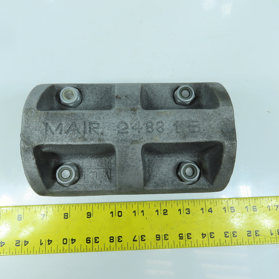 Mair 2488.1.B 1-3/4" Cast Iron Shaft Coupling 2-Piece 6-1/2" OAL x 4-1/4" OD