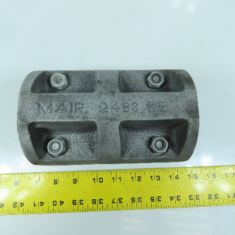 Mair 2488.1.B 1-3/4" Cast Iron Shaft Coupling 2-Piece 6-1/2" OAL x 4-1/4" OD