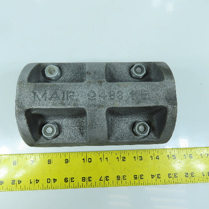 Mair 2488.1.B 1-3/4" Cast Iron Shaft Coupling 2-Piece 6-1/2" OAL x 4-1/4" OD