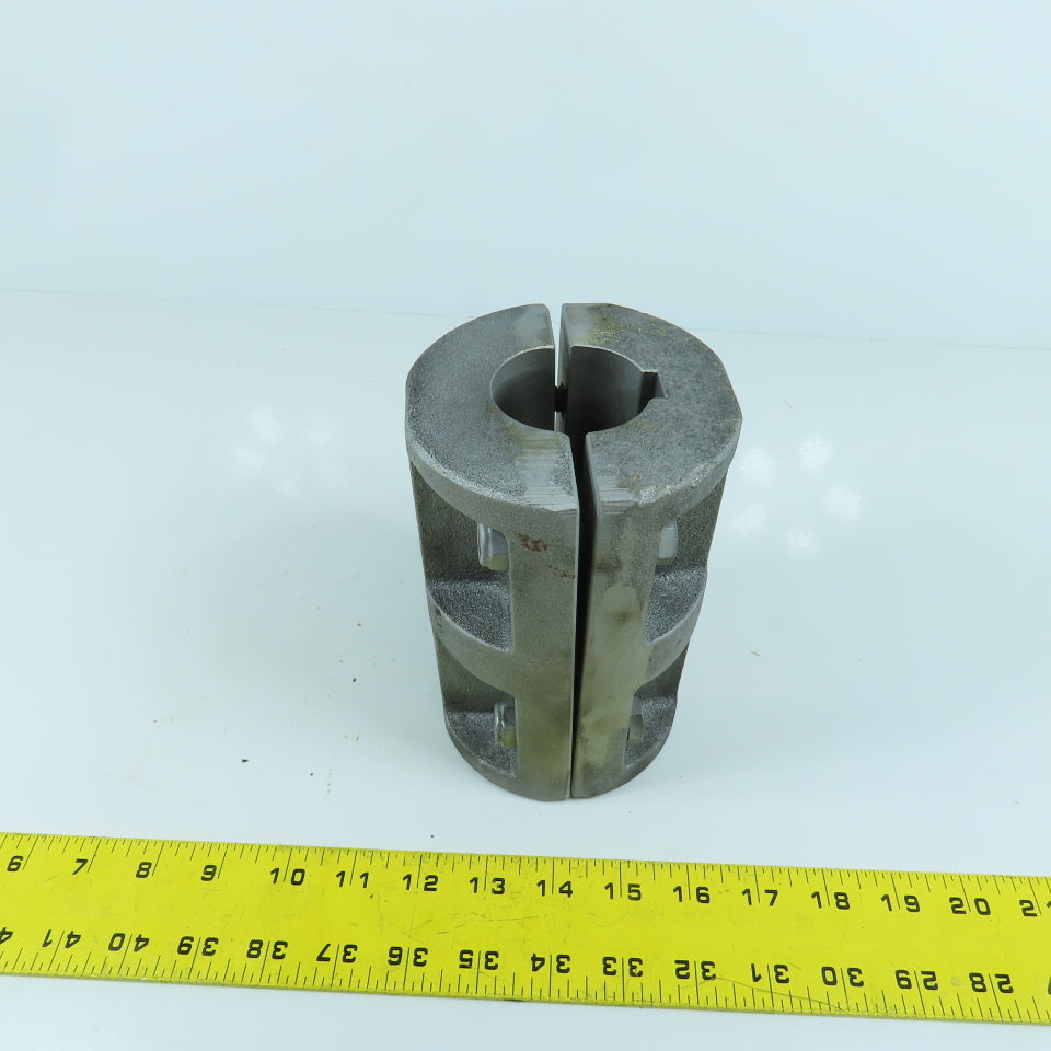 Mair 2488.1.B 1-3/4" Cast Iron Shaft Coupling 2-Piece 6-1/2" OAL x 4-1/4" OD