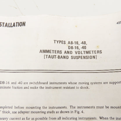 Yokogawa YE/103111LALA Panel Mount Speed Ammeter 0-8800RPM 0-1MA DC