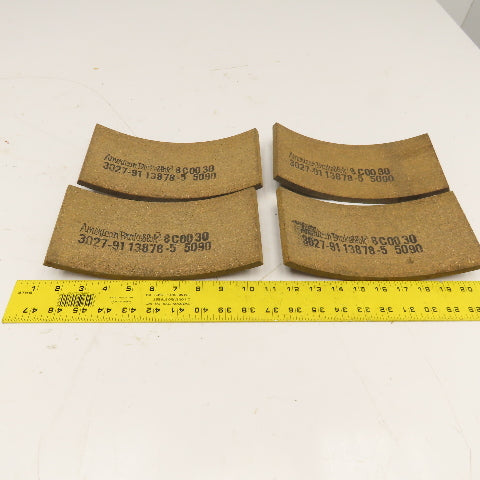 Link-Belt American Brakeblok 3027-91 13878-5 5090 Brake Lining Kit 9" x 4-3/8"