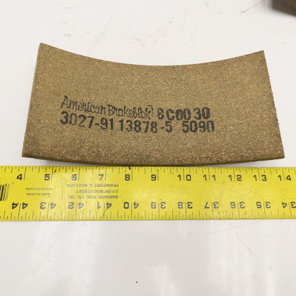 Link-Belt American Brakeblok 3027-91 13878-5 5090 Brake Lining Kit 9" x 4-3/8"