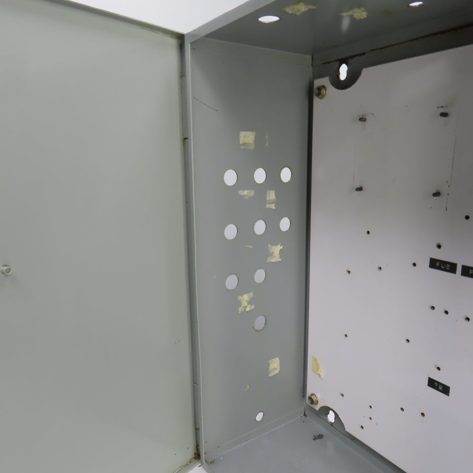 24" x 24" x 8" Steel Electrical Enclosure W/ Backplate & Hinged Door