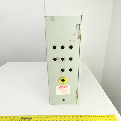 24" x 24" x 8" Steel Electrical Enclosure W/ Backplate & Hinged Door