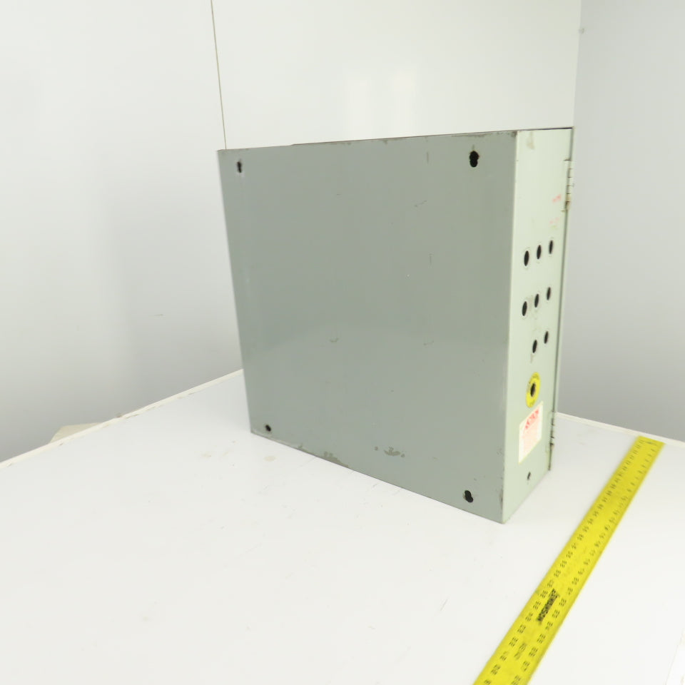 24" x 24" x 8" Steel Electrical Enclosure W/ Backplate & Hinged Door
