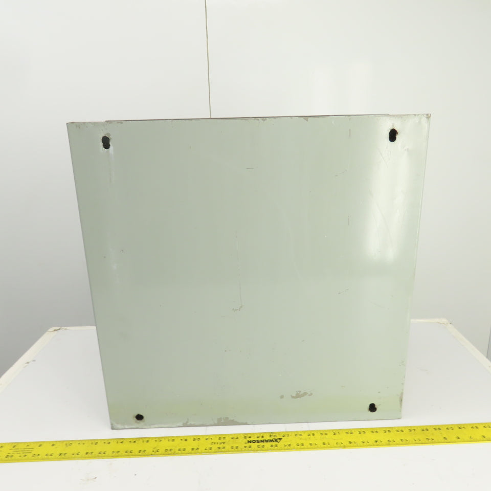 24" x 24" x 8" Steel Electrical Enclosure W/ Backplate & Hinged Door