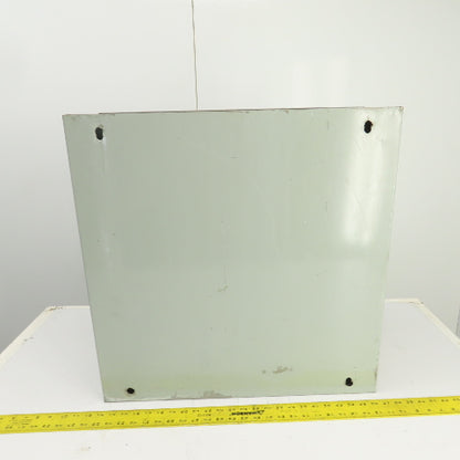 24" x 24" x 8" Steel Electrical Enclosure W/ Backplate & Hinged Door