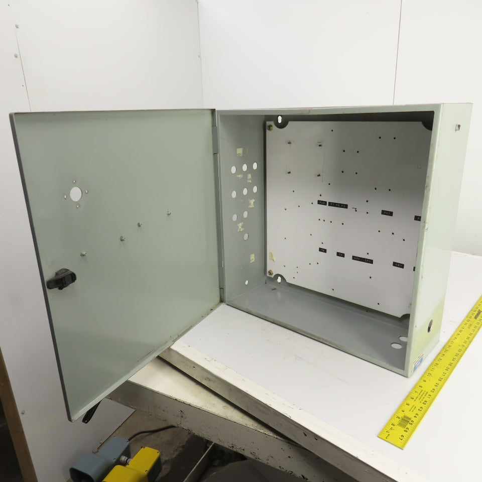 24" x 24" x 8" Steel Electrical Enclosure W/ Backplate & Hinged Door