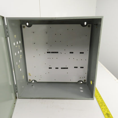 24" x 24" x 8" Steel Electrical Enclosure W/ Backplate & Hinged Door
