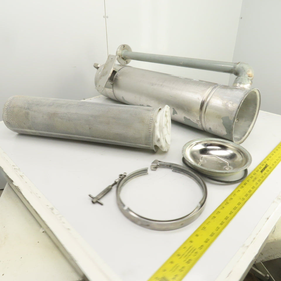 27" x 7" Stainless Steel Basket Strainer Bag Filter Housing