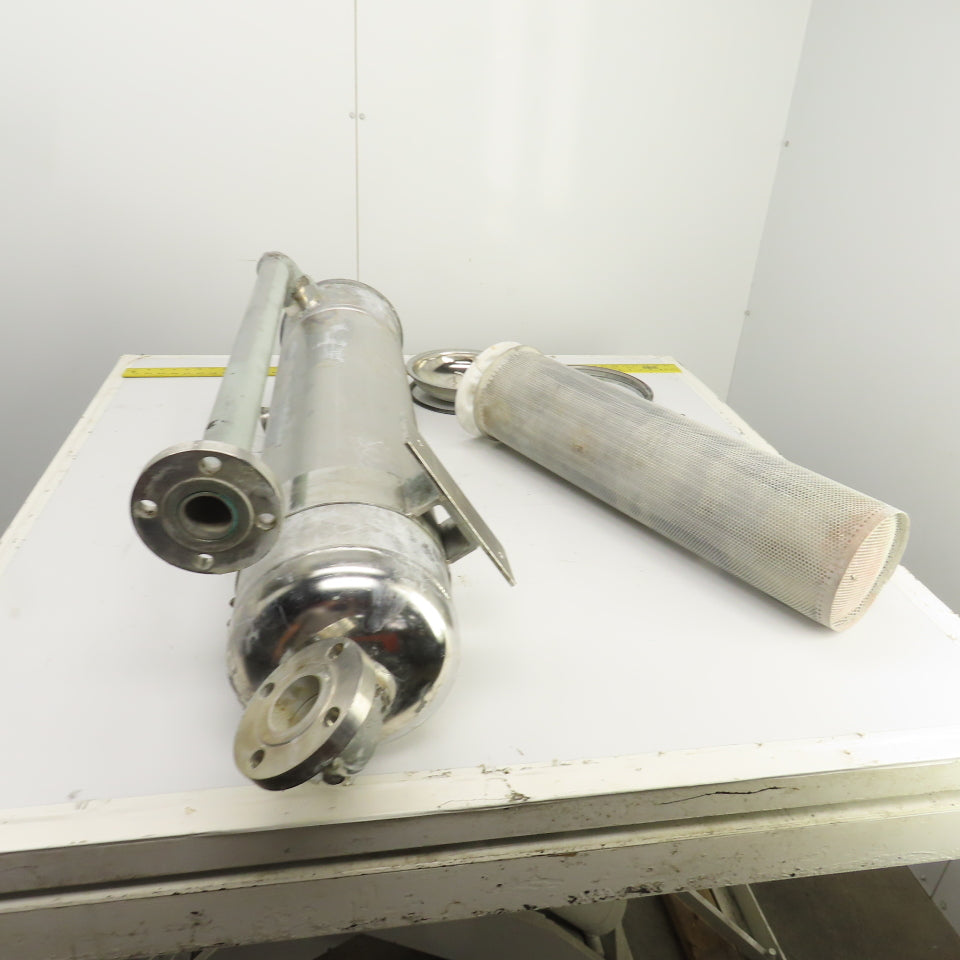 27" x 7" Stainless Steel Basket Strainer Bag Filter Housing