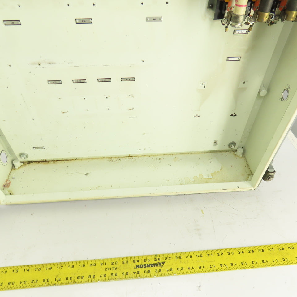 26" x 30" x 6" Steel Electrical Enclosure W/ Backplate & Hinged Door, Disconnect