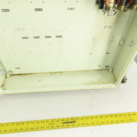 26" x 30" x 6" Steel Electrical Enclosure W/ Backplate & Hinged Door, Disconnect