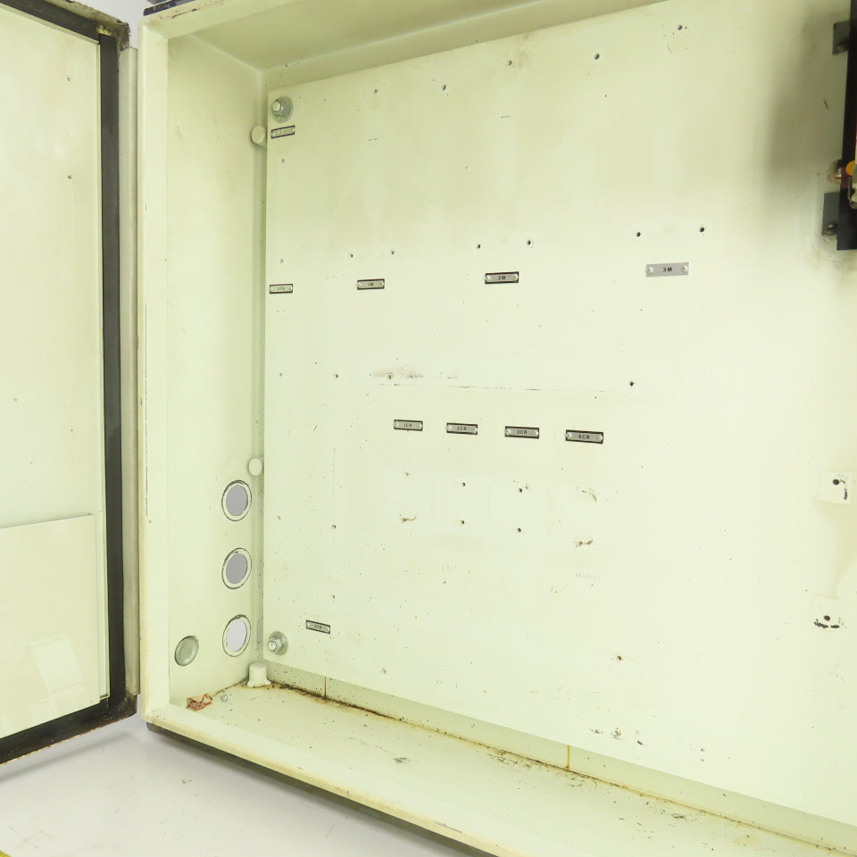 26" x 30" x 6" Steel Electrical Enclosure W/ Backplate & Hinged Door, Disconnect