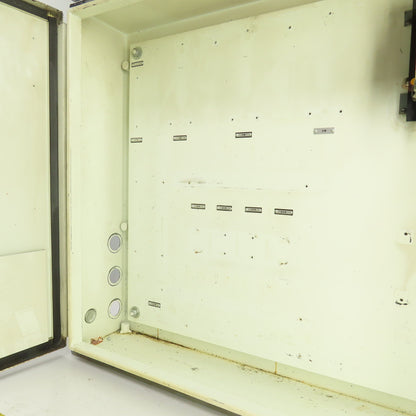 26" x 30" x 6" Steel Electrical Enclosure W/ Backplate & Hinged Door, Disconnect