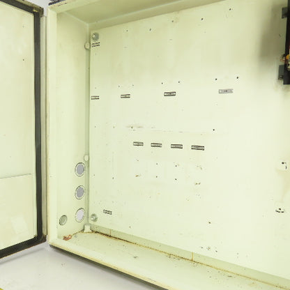 26" x 30" x 6" Steel Electrical Enclosure W/ Backplate & Hinged Door, Disconnect