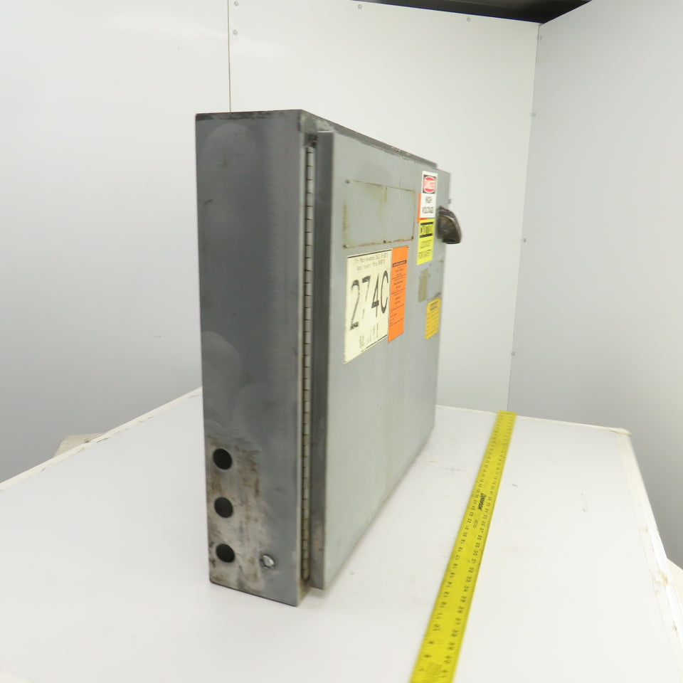 26" x 30" x 6" Steel Electrical Enclosure W/ Backplate & Hinged Door, Disconnect