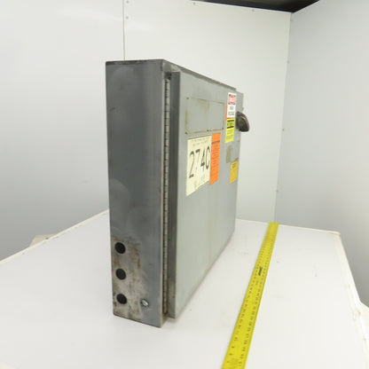 26" x 30" x 6" Steel Electrical Enclosure W/ Backplate & Hinged Door, Disconnect