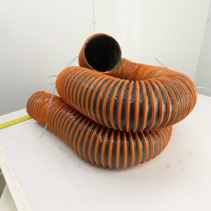 6 ID x 11'OAL Thermoplastic Industrial Flexible Rubber Duct Hose Duravent Style"