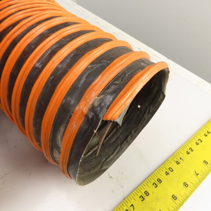6 ID x 11'OAL Thermoplastic Industrial Flexible Rubber Duct Hose Duravent Style"