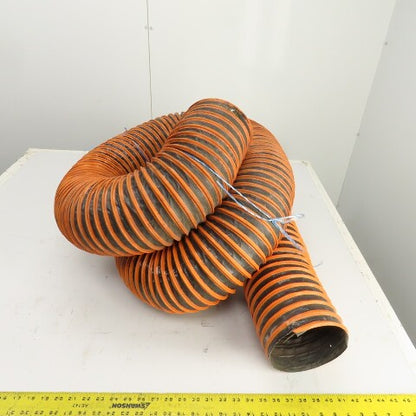 6 ID x 11'OAL Thermoplastic Industrial Flexible Rubber Duct Hose Duravent Style"