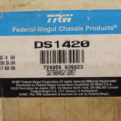 TRW DS1420 Drag Link Tie Rod End Made In USA