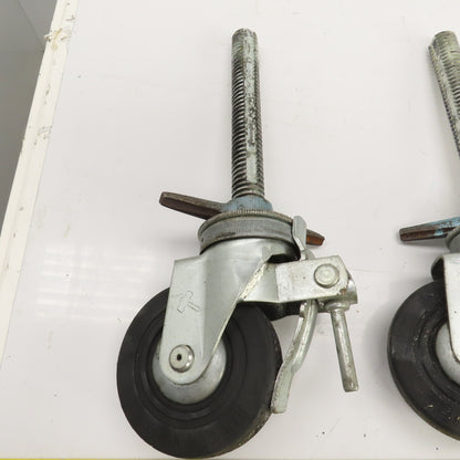 Hammer 535S 6" Heavy Duty Lockable / Swivel Caster With 10" H Stud Set Of 4