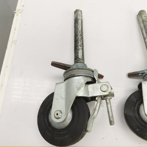 Hammer 535S 6" Heavy Duty Lockable / Swivel Caster With 10" H Stud Set Of 4