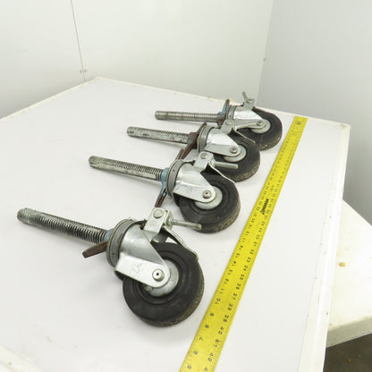 Hammer 535S 6" Heavy Duty Lockable / Swivel Caster With 10" H Stud Set Of 4