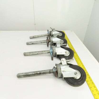 Hammer 535S 6" Heavy Duty Lockable / Swivel Caster With 10" H Stud Set Of 4