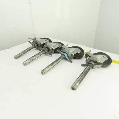 Hammer 535S 6" Heavy Duty Lockable / Swivel Caster With 10" H Stud Set Of 4