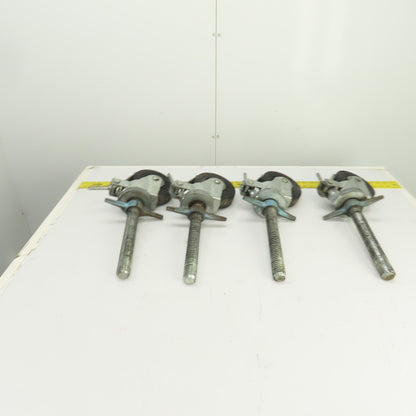 Hammer 535S 6" Heavy Duty Lockable / Swivel Caster With 10" H Stud Set Of 4