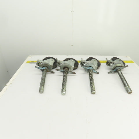 Hammer 535S 6" Heavy Duty Lockable / Swivel Caster With 10" H Stud Set Of 4