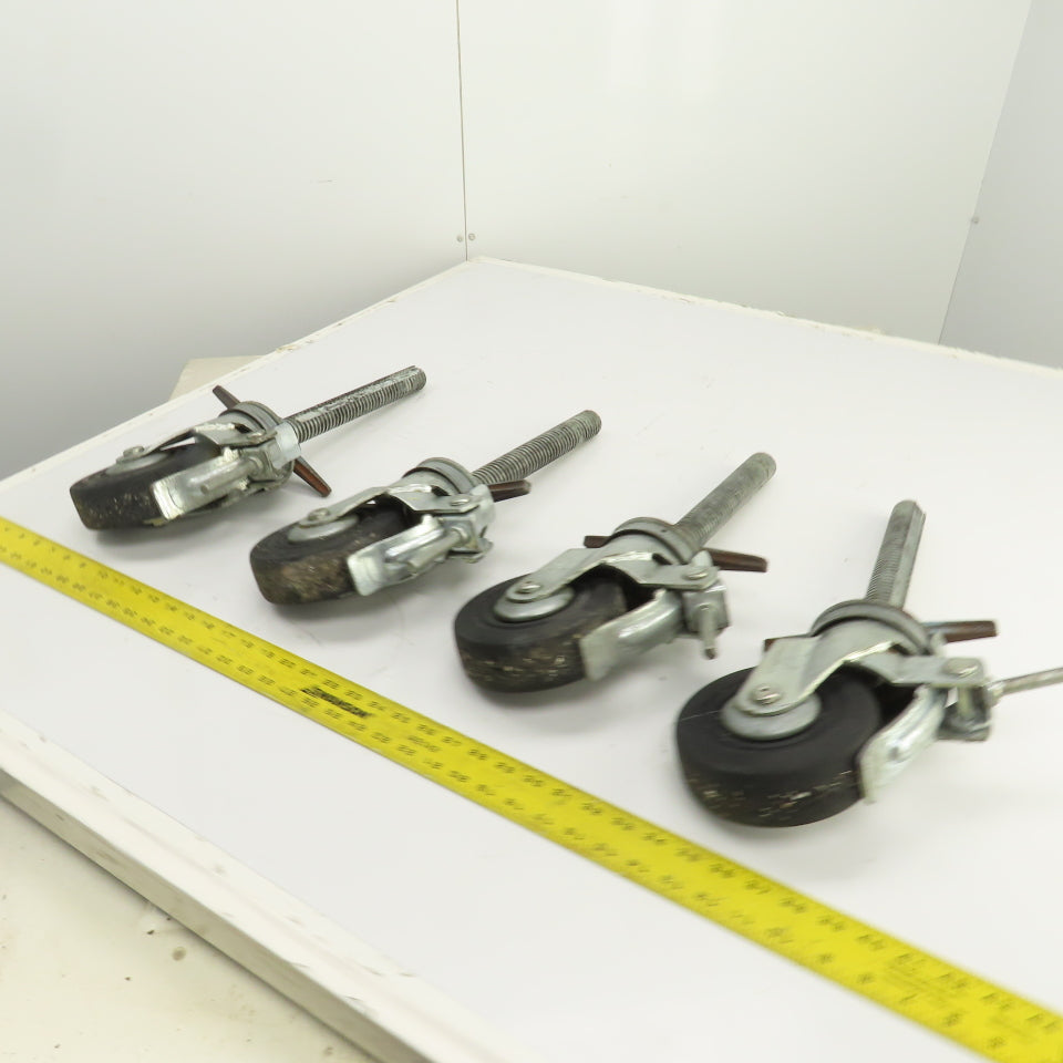 Hammer 535S 6" Heavy Duty Lockable / Swivel Caster With 10" H Stud Set Of 4
