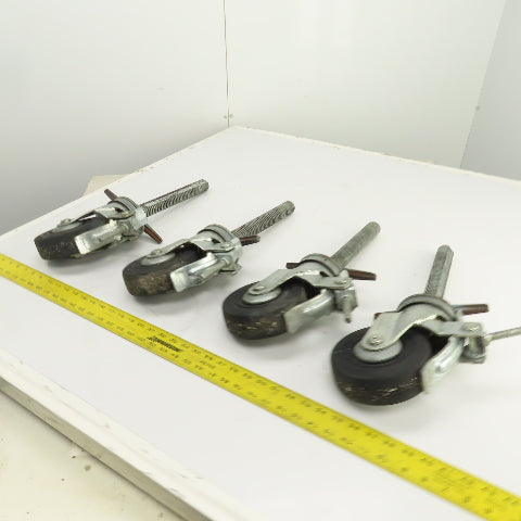 Hammer 535S 6" Heavy Duty Lockable / Swivel Caster With 10" H Stud Set Of 4