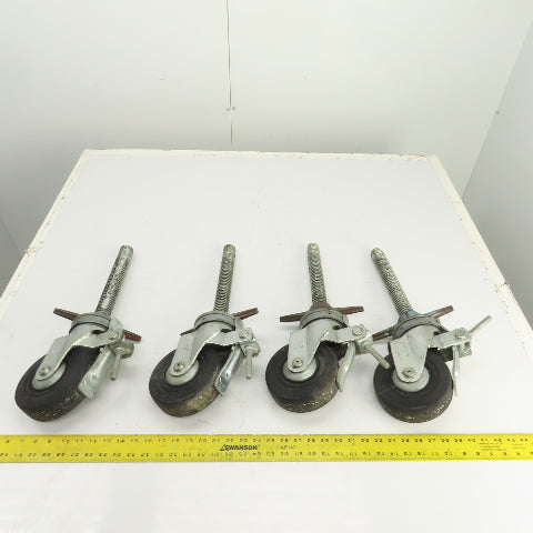 Hammer 535S 6" Heavy Duty Lockable / Swivel Caster With 10" H Stud Set Of 4