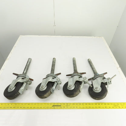 Hammer 535S 6" Heavy Duty Lockable / Swivel Caster With 10" H Stud Set Of 4