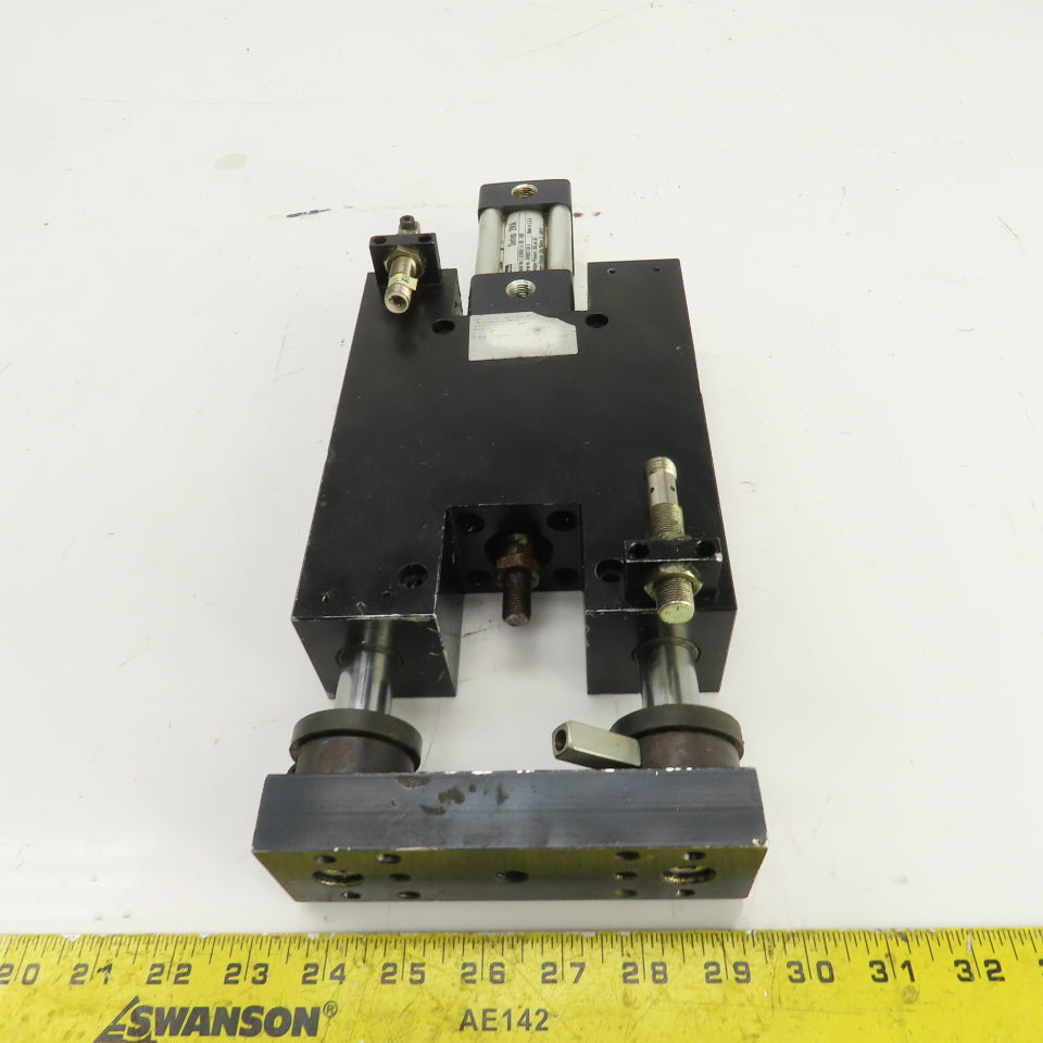 Parker Pneumatic Guided Cylinder 1-1/2" Stroke 3/4" Rod 1-5/8" Bore 250 PSI