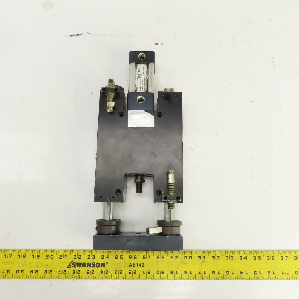 Parker Pneumatic Guided Cylinder 1-1/2" Stroke 3/4" Rod 1-5/8" Bore 250 PSI