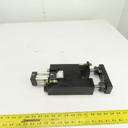 Parker Pneumatic Guided Cylinder 1-1/2" Stroke 3/4" Rod 1-5/8" Bore 250 PSI
