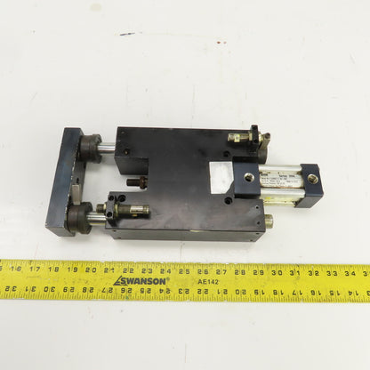 Parker Pneumatic Guided Cylinder 1-1/2" Stroke 3/4" Rod 1-5/8" Bore 250 PSI