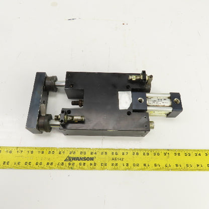 Parker Pneumatic Guided Cylinder 1-1/2" Stroke 3/4" Rod 1-5/8" Bore 250 PSI