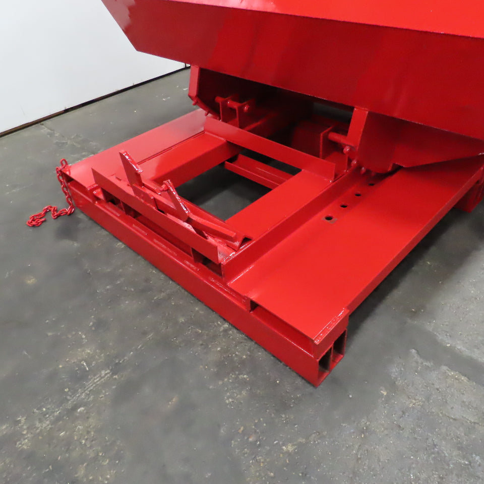 2 Cubic Yard Heavy Duty Self Dumping Trash Scrap Hopper 75" x 60" x 40"